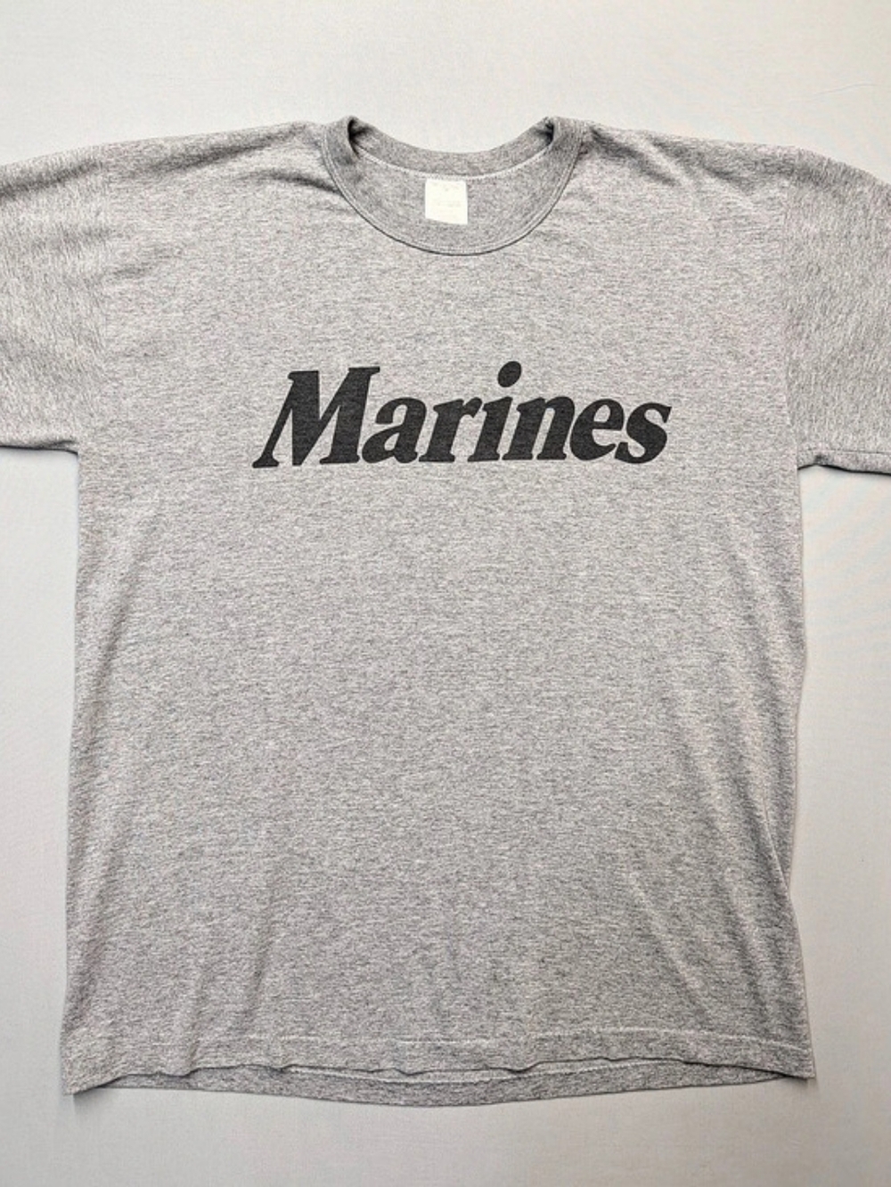 Vintage Single Stitch Marines Physical Fitness T Shirt Size L 80s 90s MADE USA